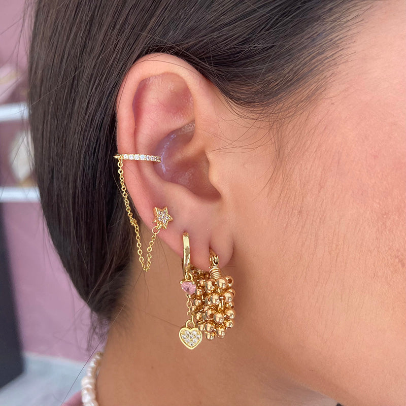 ARRACADAS BORDADAS EN CHAPA