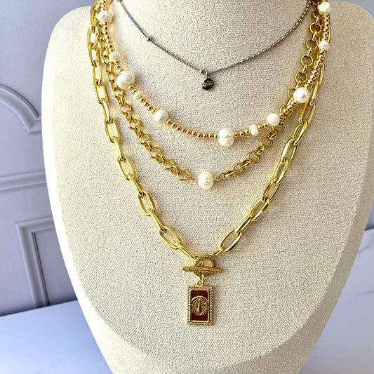 CHOCKER CADENA Y PERLA