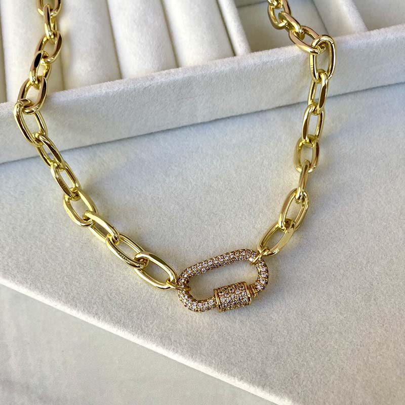 CHOCKER CUNCKY BROCHE ZIRCONIAS