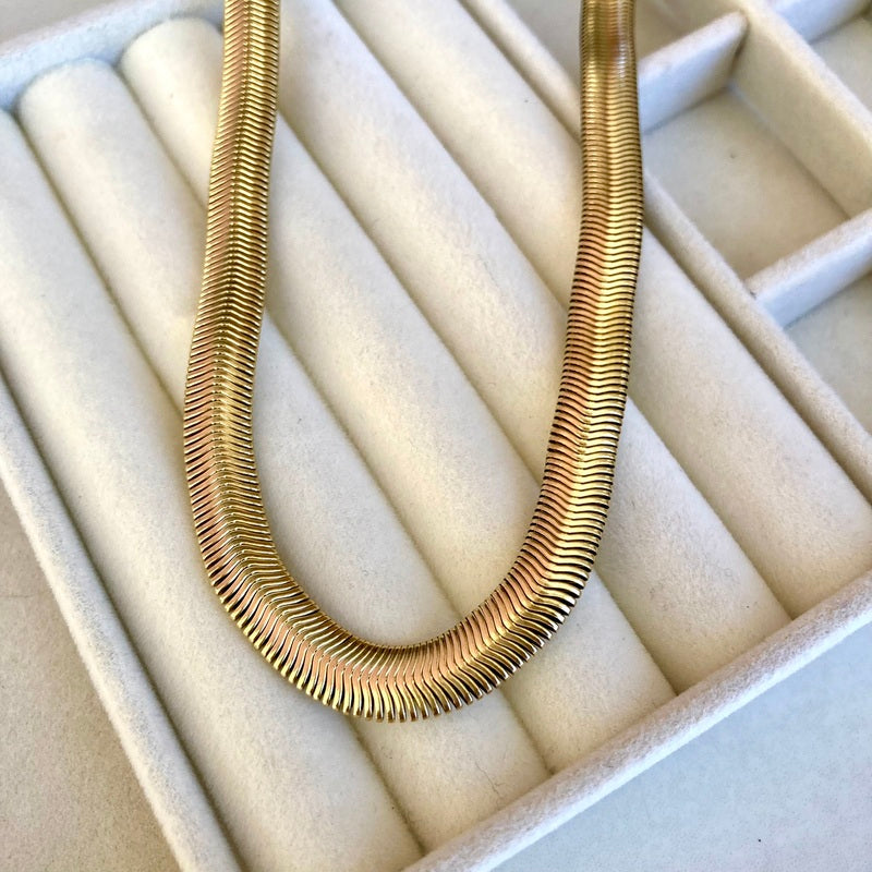 CADENA PIEL DE SERPIENTE