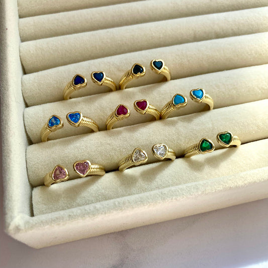 ANILLO DOBLE CORAZON