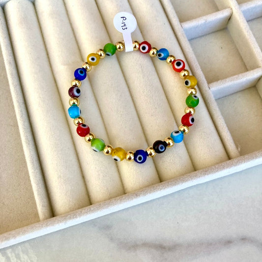 PULSERA OJOS DE COLORES